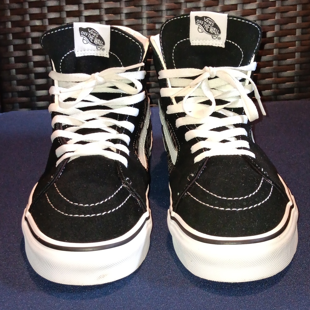 Vans mids.. 11.5.. black/wht